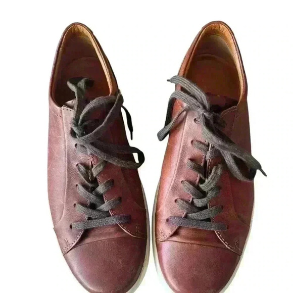 Ecco Shoes Men’s Size 7 Brown Leather Lace Up - Picture 2 of 9